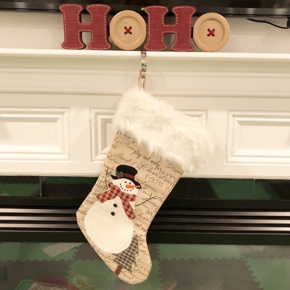 Snowman Christmas/Holiday Stocking - Picture 12 of 12